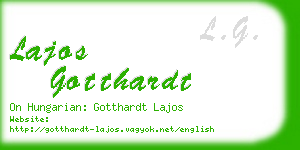 lajos gotthardt business card